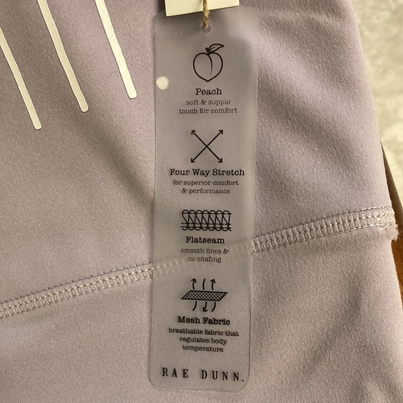 NEW Rae Dunn "STRENGTH." LONG LINE BRA/WORKOUT TOP  Wisteria (Purple) - Picture 2 of 6